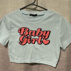 “Baby Girl” Shein crop top